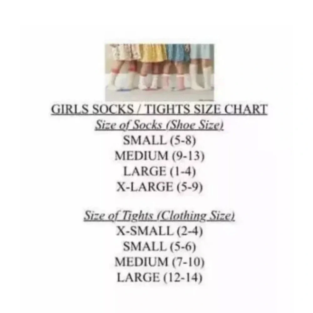 Matilda Jane Forward March Socks Girls Size Medium (Shoe sz 9-13) New‎